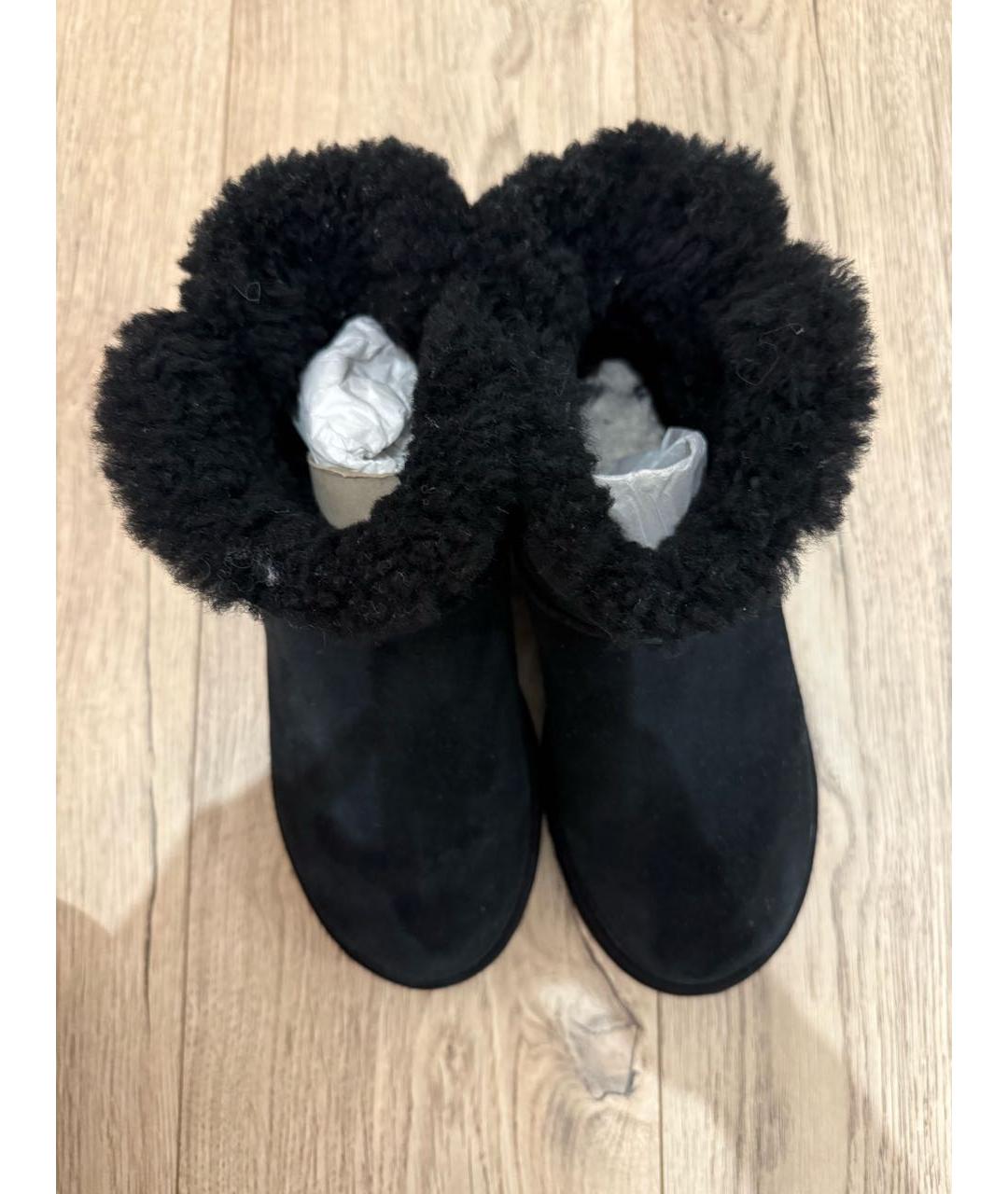 UGG AUSTRALIA Черные замшевые ботинки, фото 3