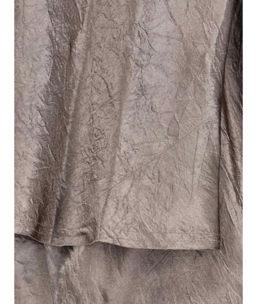 MAISON MARGIELA Бежевая ацетатная юбка миди, фото 5