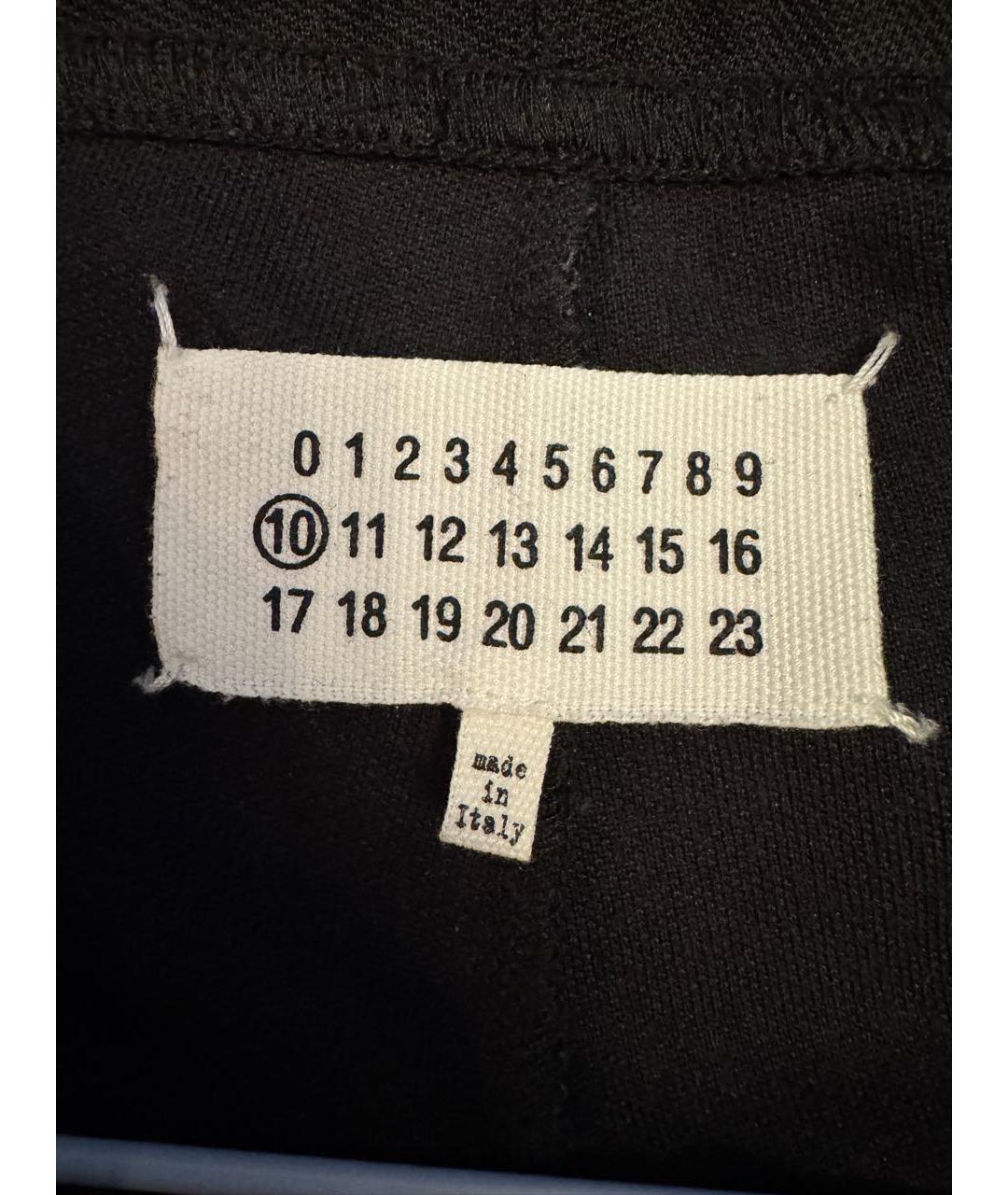 MAISON MARGIELA Черные хлопковые классические брюки, фото 3
