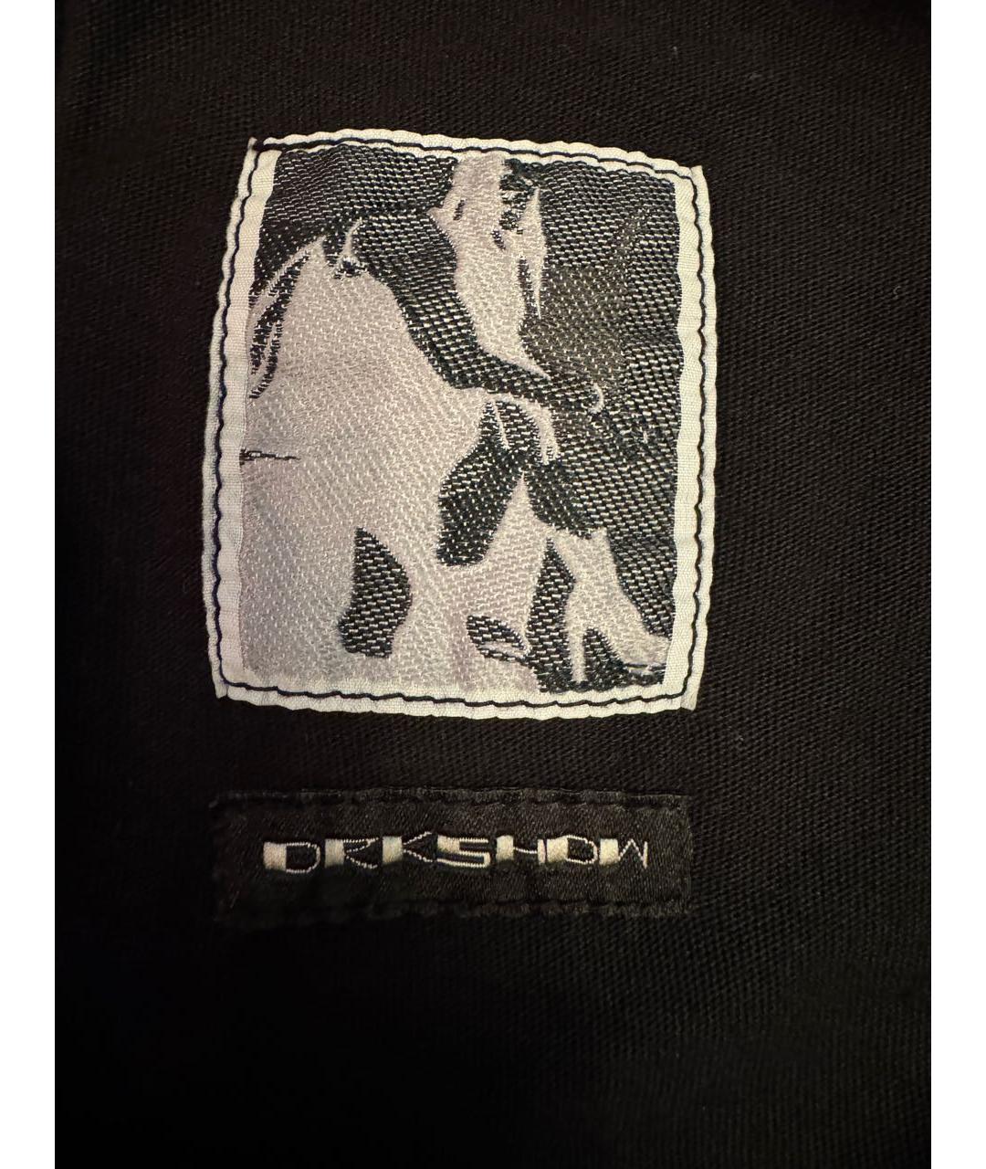 RICK OWENS DRKSHDW Черные хлопковые шорты, фото 4