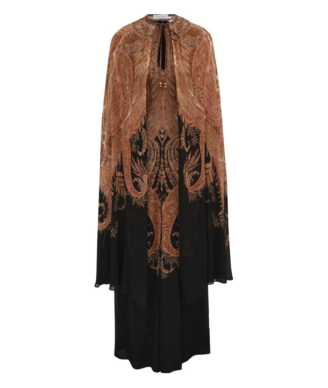 ZIMMERMANN Черное вискозное платье, фото 1