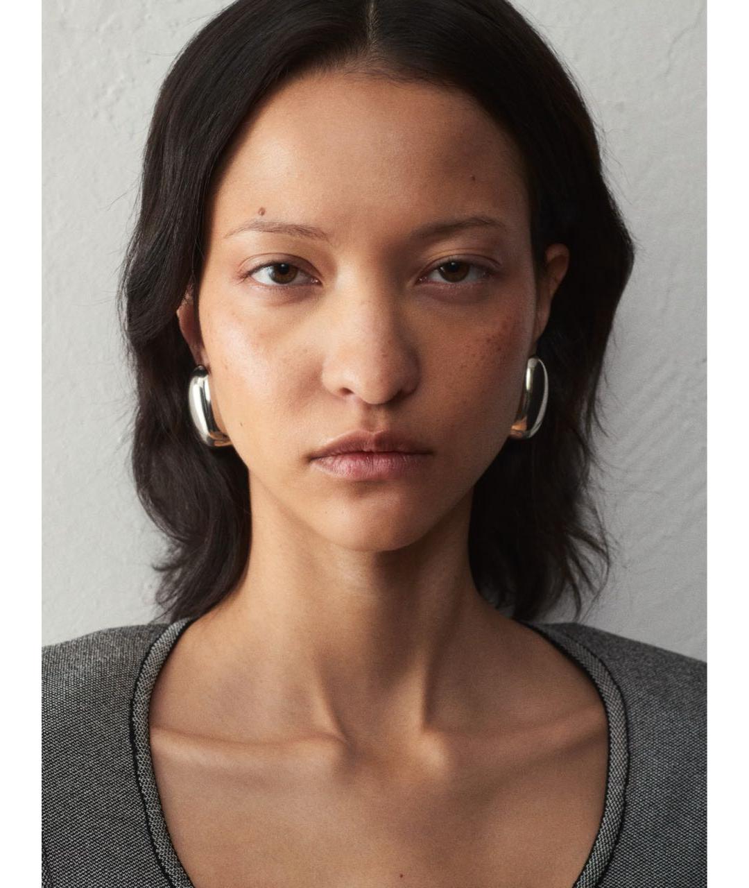 JACQUEMUS Серебряные латунные серьги, фото 4