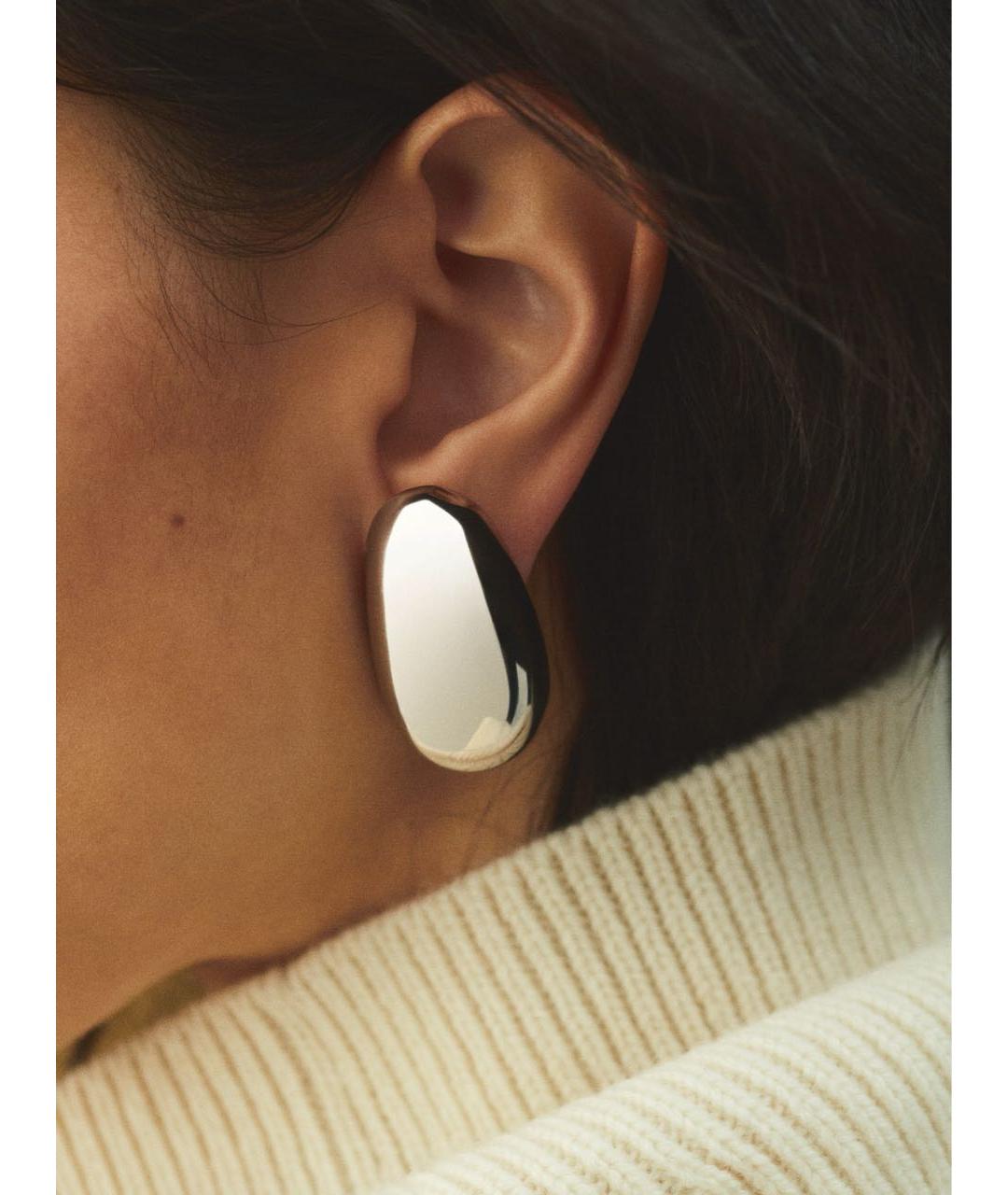 JACQUEMUS Серебряные латунные серьги, фото 3