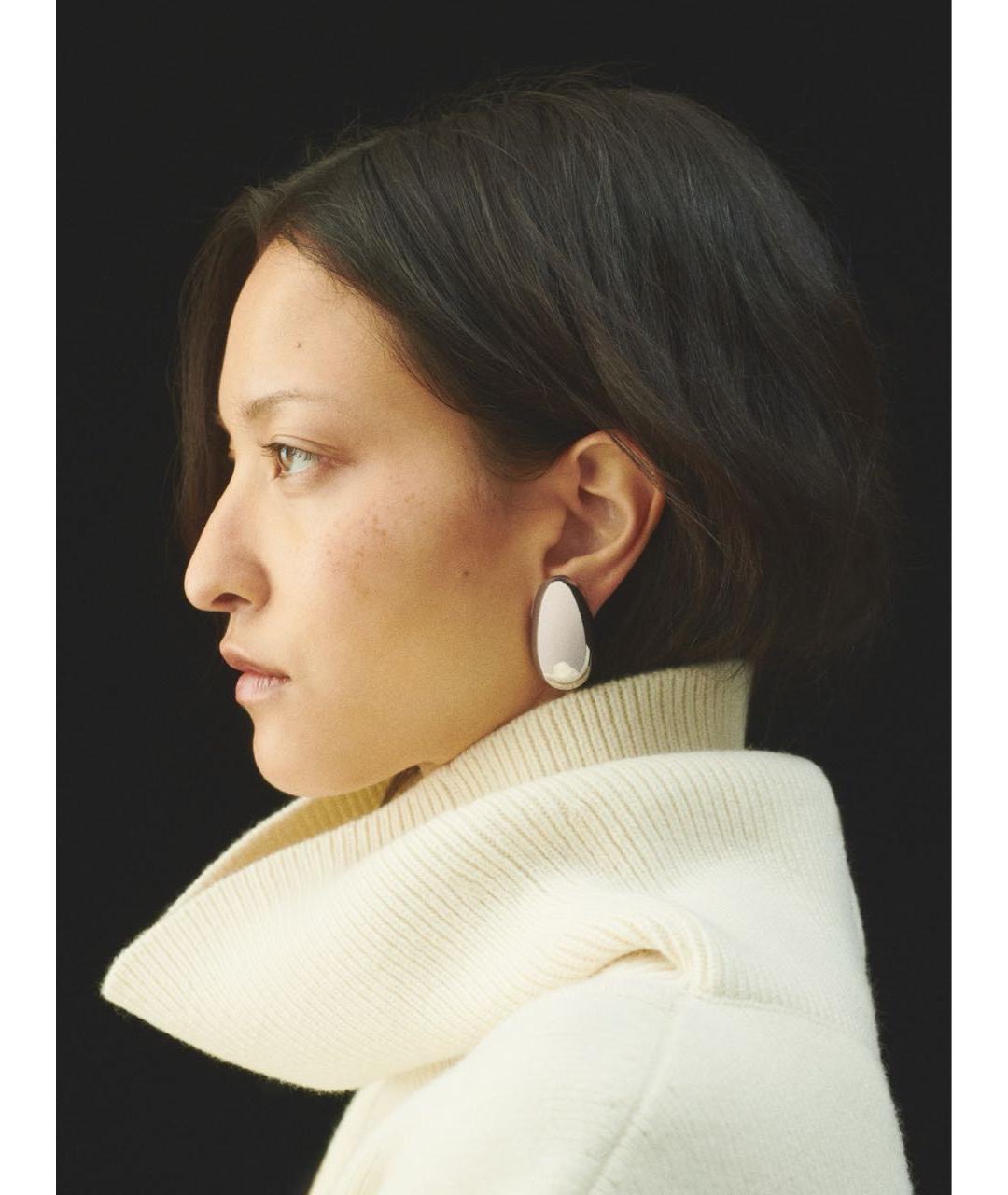 JACQUEMUS Серебряные латунные серьги, фото 2