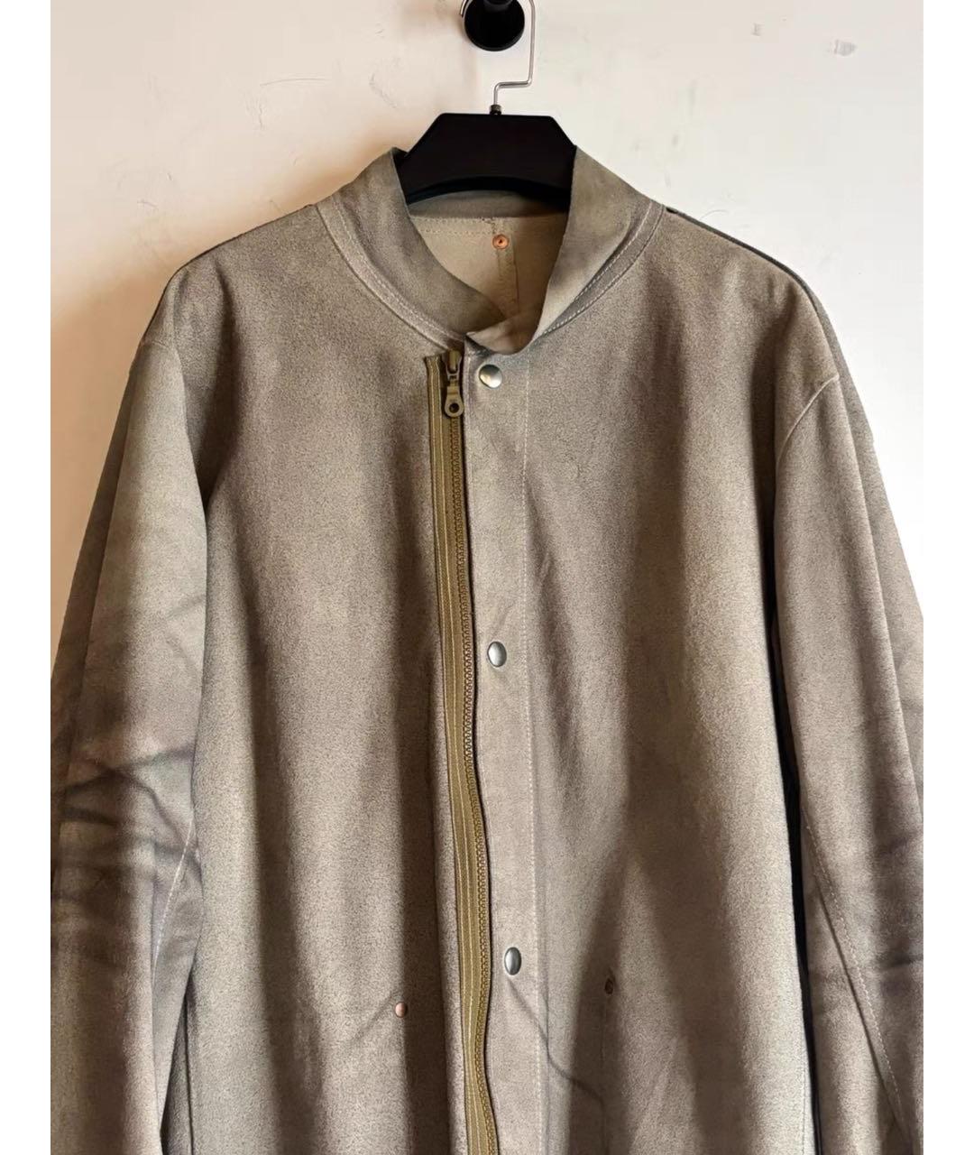 MAISON MARGIELA Бежевая кожаная куртка, фото 2