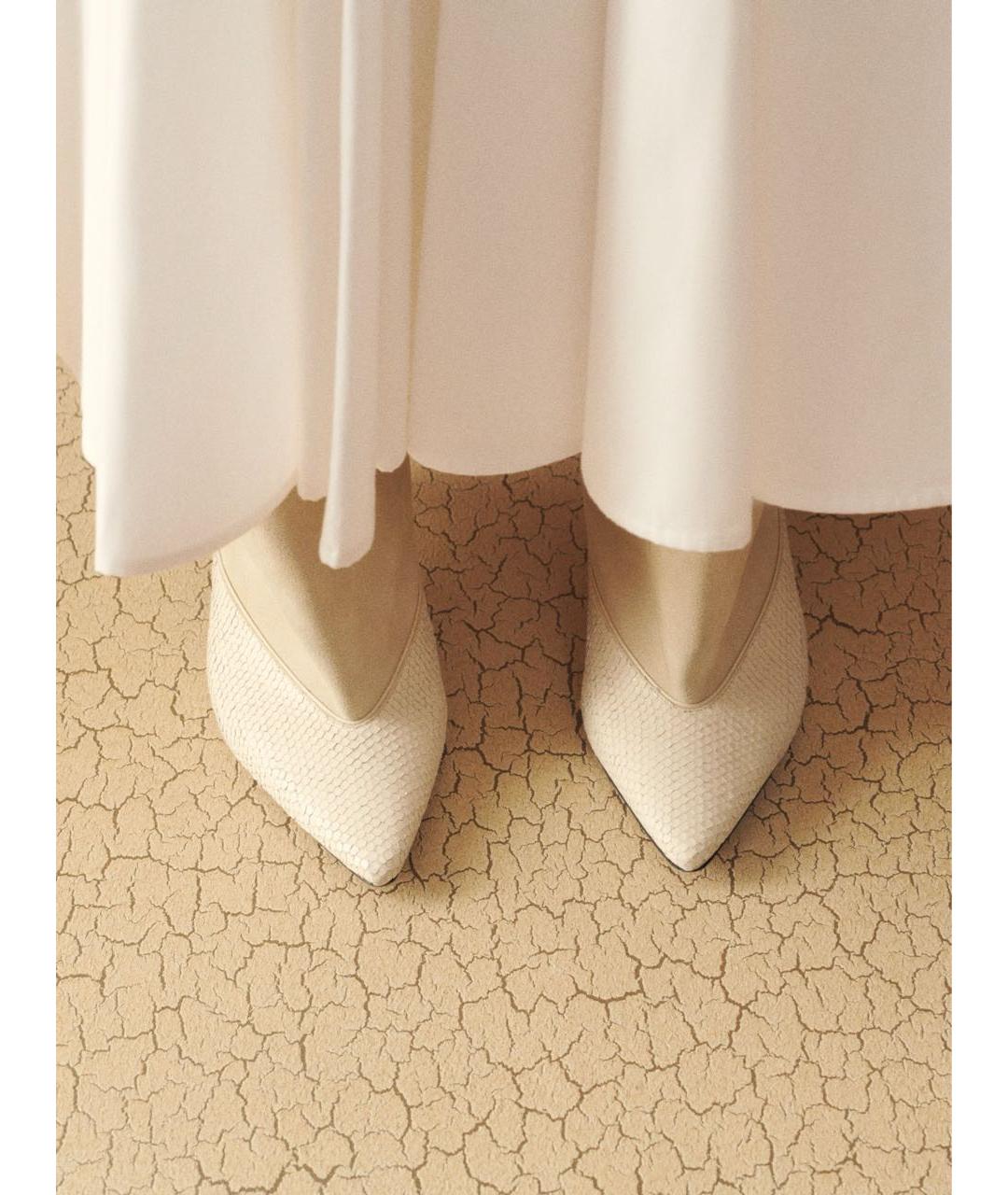 JACQUEMUS Белые кожаные сапоги, фото 5