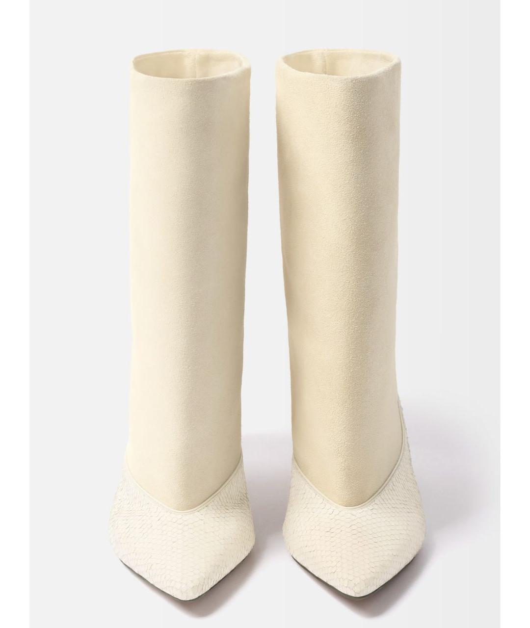 JACQUEMUS Белые кожаные сапоги, фото 2