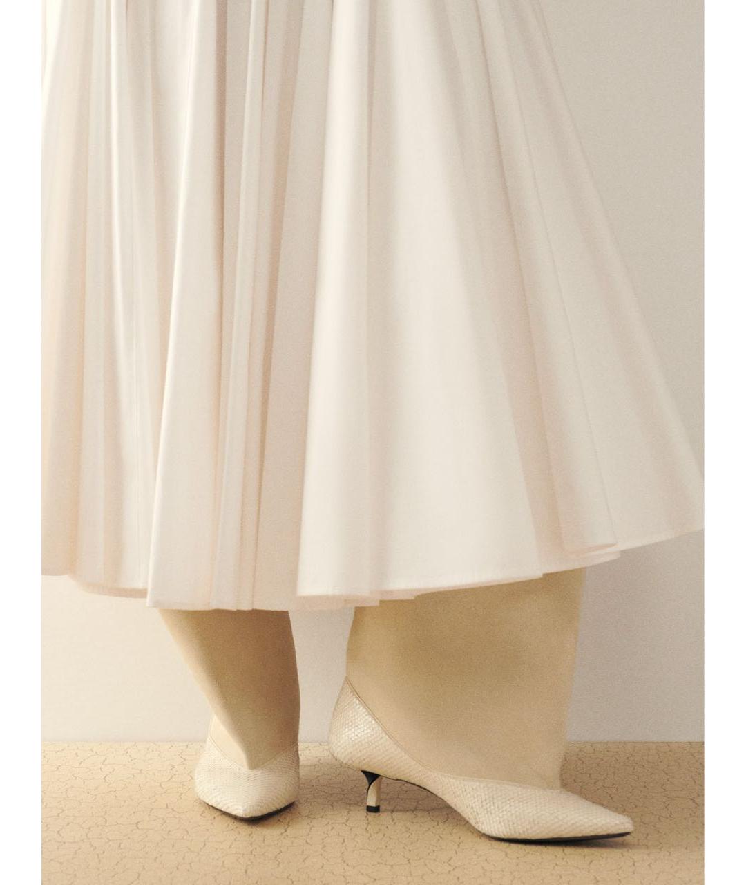 JACQUEMUS Белые кожаные сапоги, фото 6