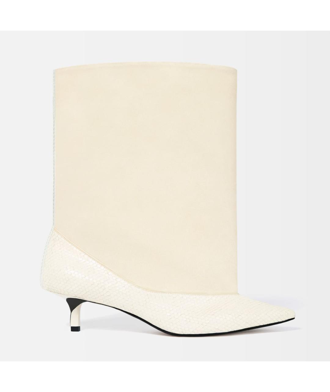 JACQUEMUS Белые кожаные сапоги, фото 8