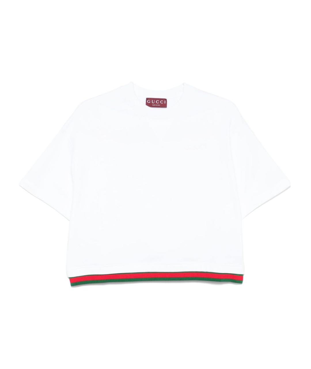 GUCCI Белая футболка, фото 1