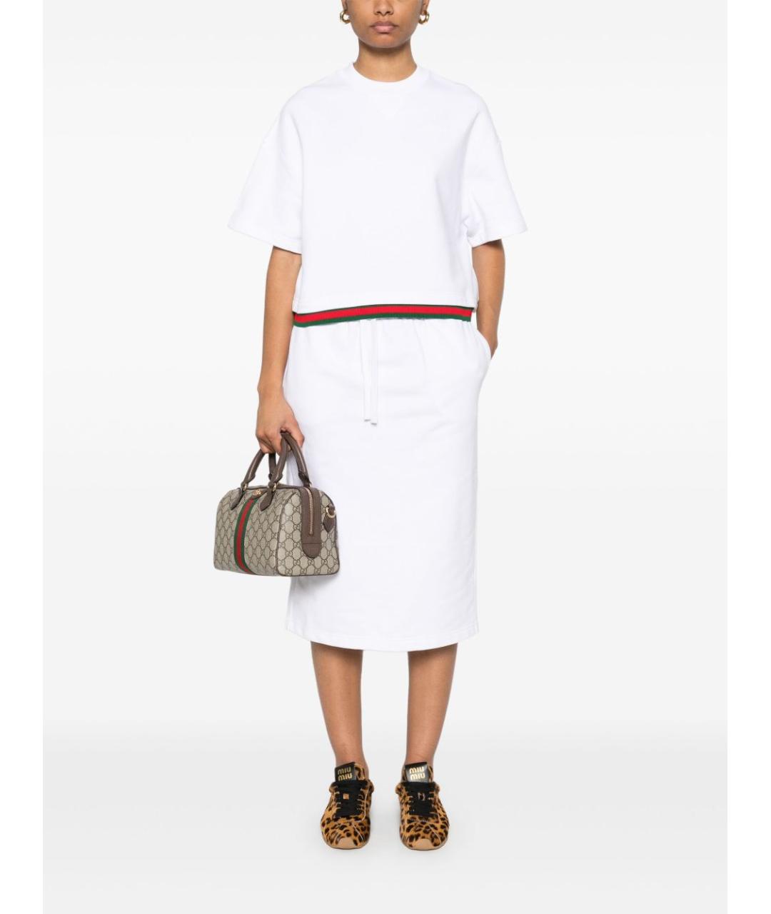 GUCCI Белая футболка, фото 2