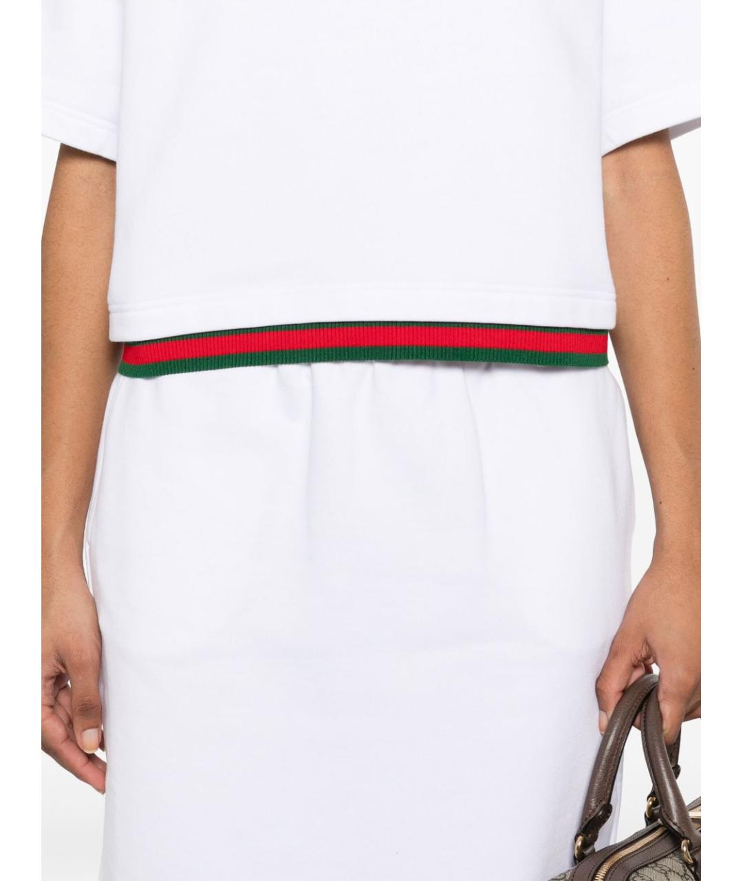 GUCCI Белая футболка, фото 5