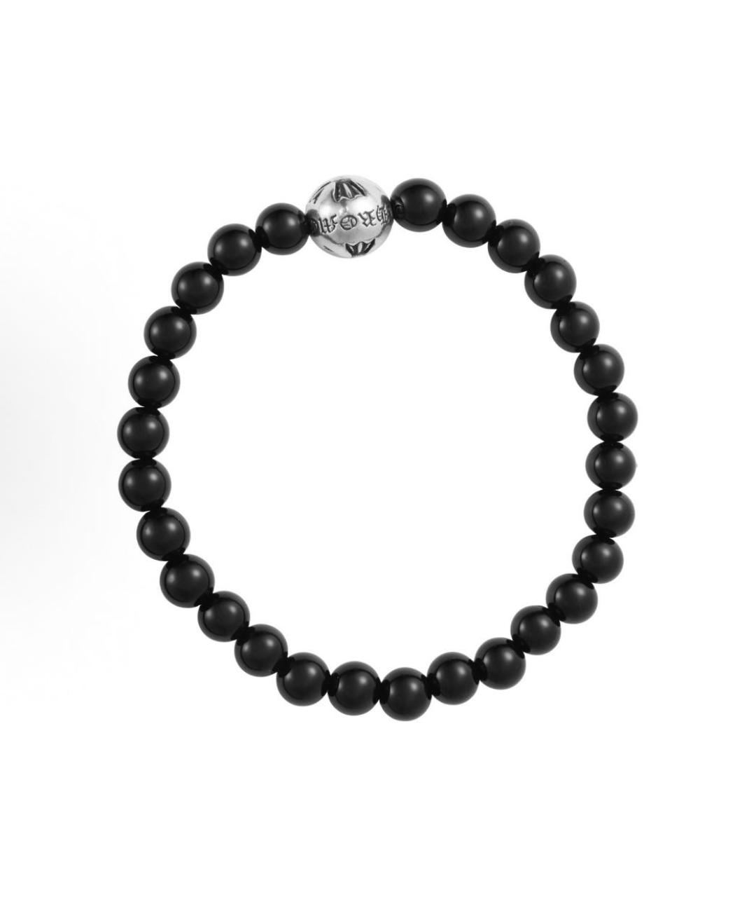 CHROME HEARTS Черный серебряный браслет, фото 2
