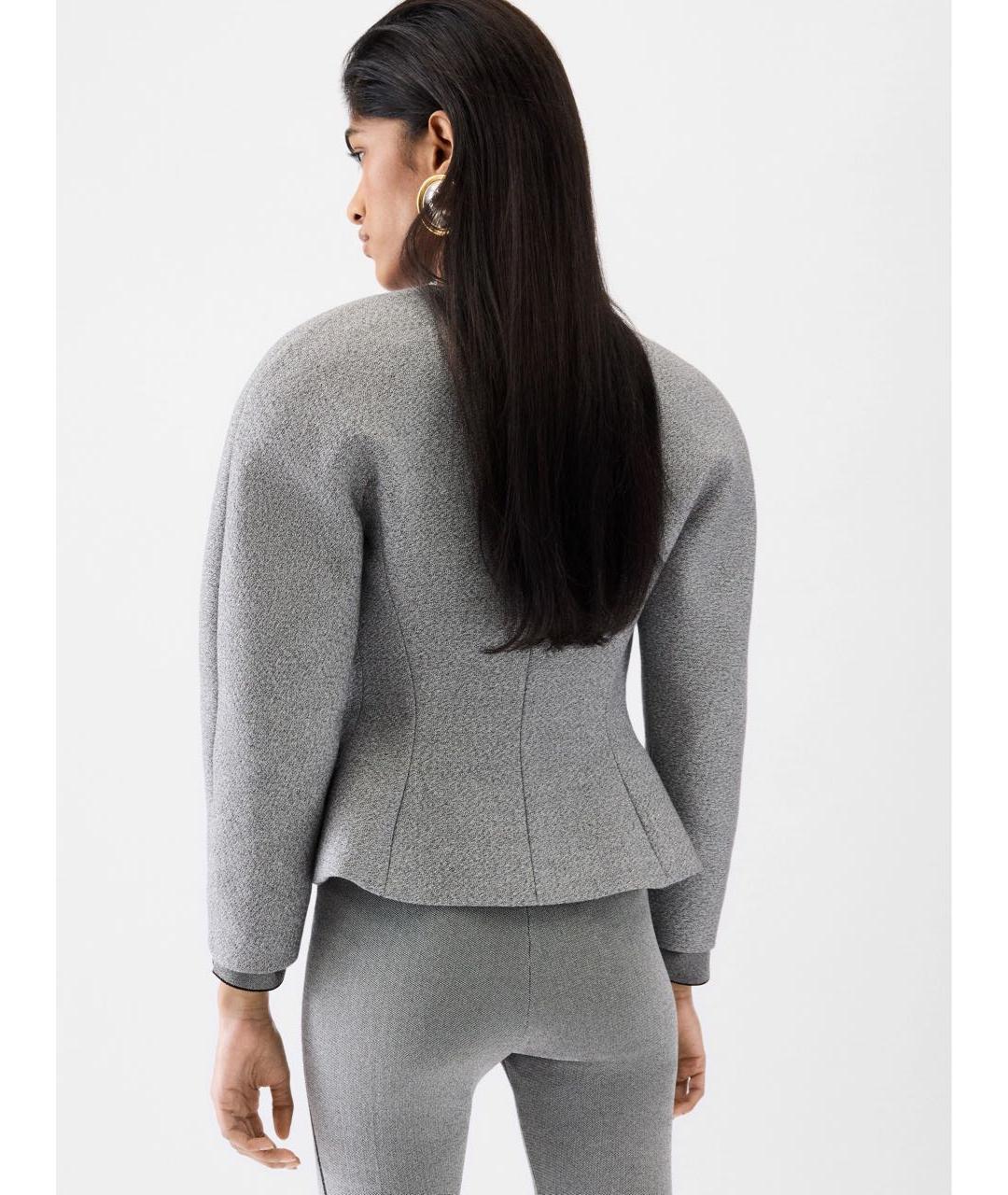 JACQUEMUS Серая хлопковая куртка, фото 4