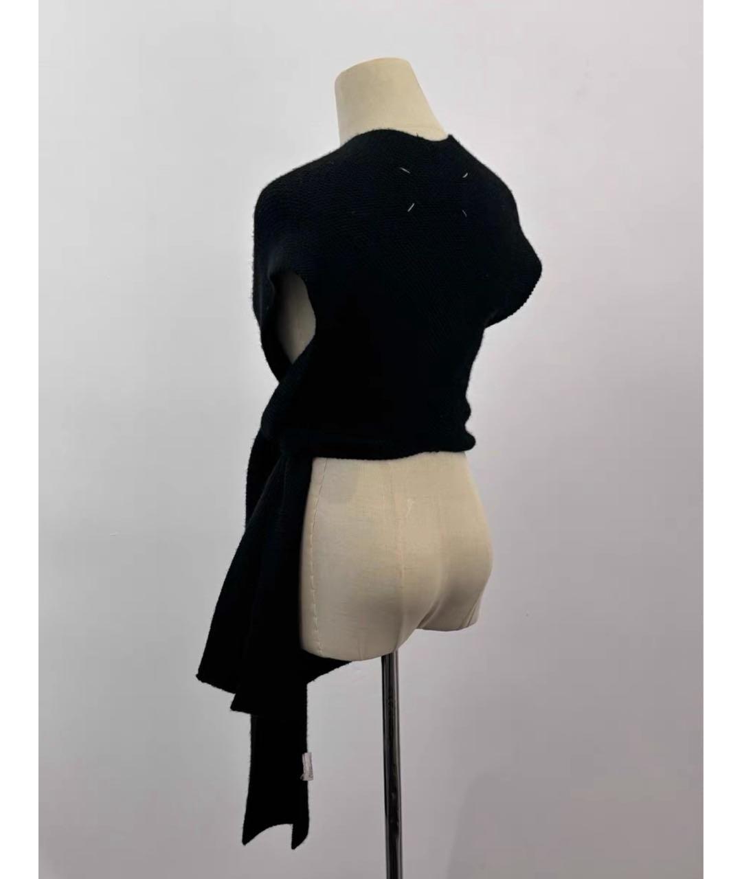 MAISON MARGIELA Черная шерстяная жилетка, фото 2