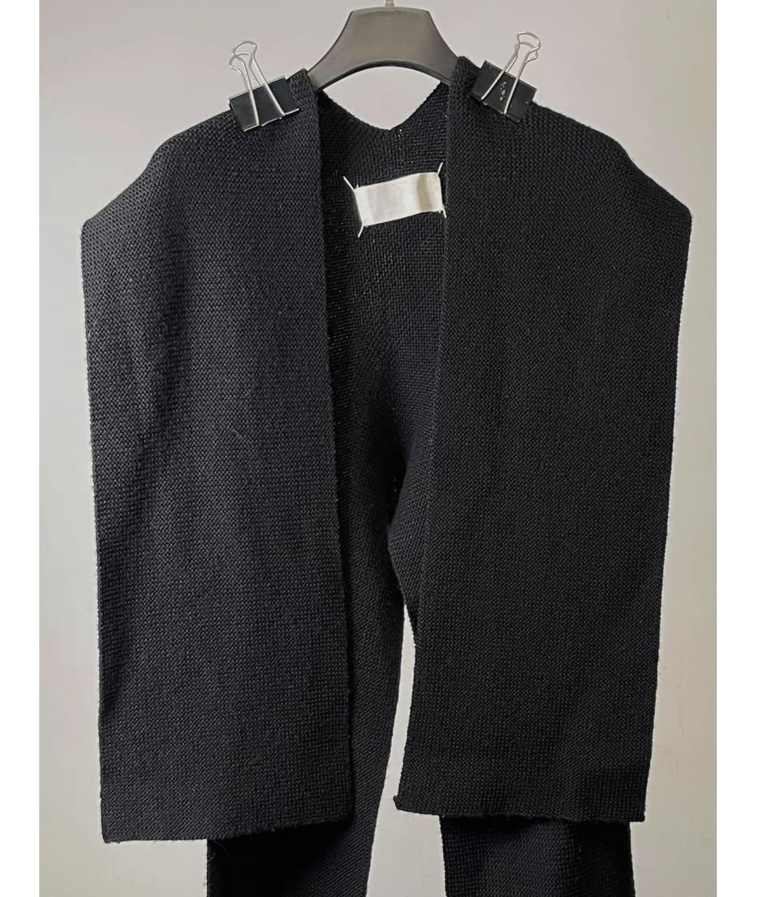 MAISON MARGIELA Черная шерстяная жилетка, фото 4