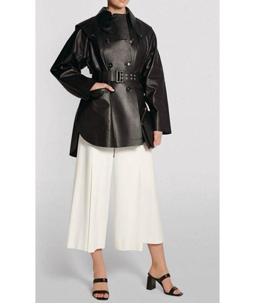 SPORTMAX Черная кожаная куртка, фото 6
