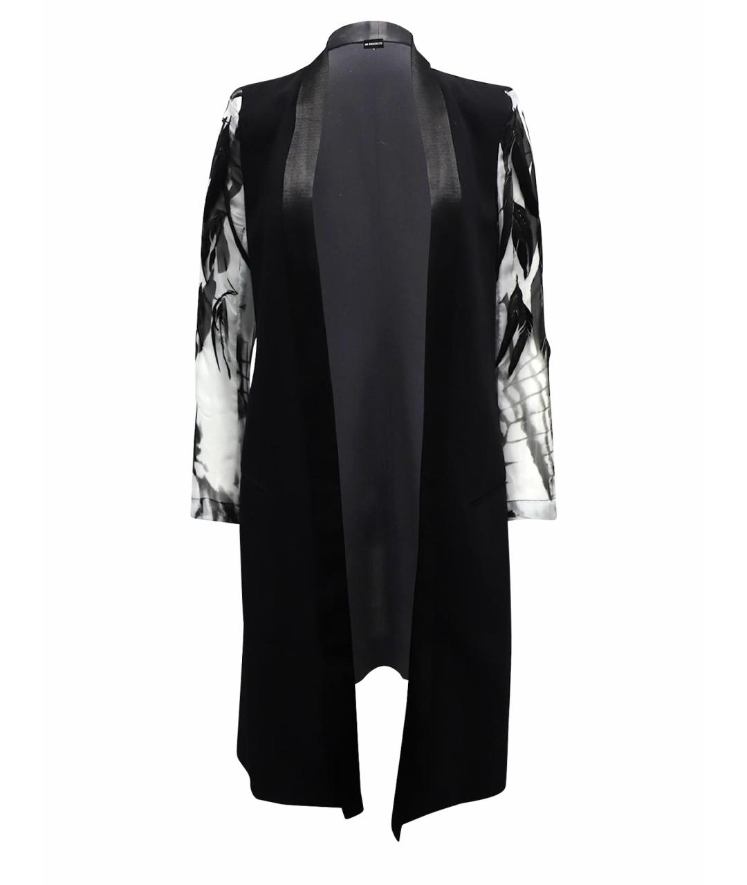ANN DEMEULEMEESTER Черное шерстяное пальто, фото 1