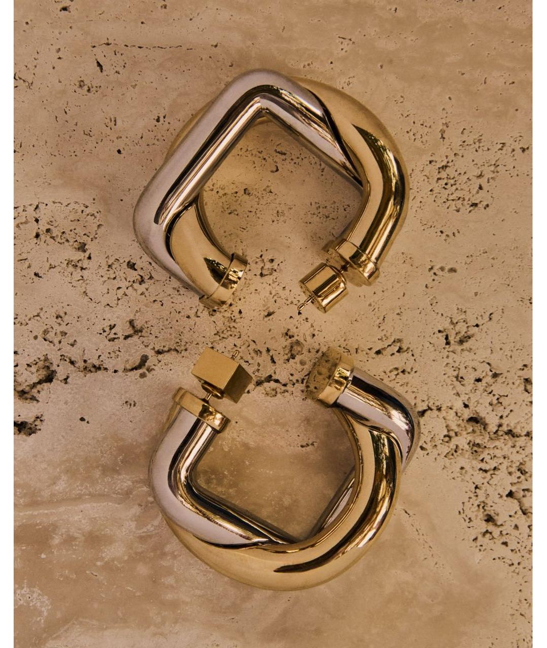 JACQUEMUS Серебряные латунные серьги, фото 3