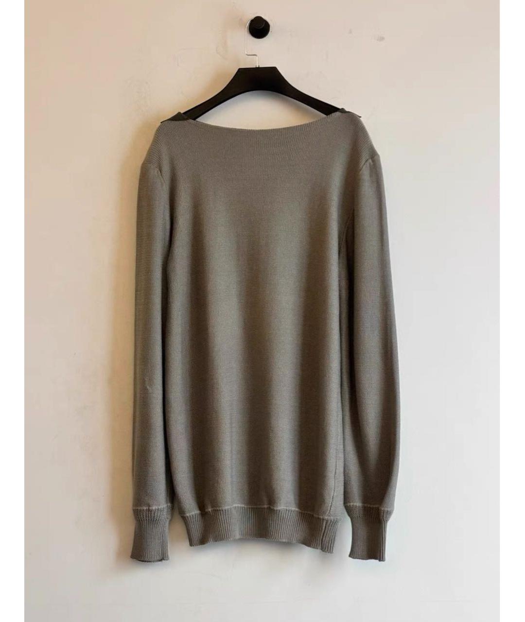 MAISON MARGIELA Серый хлопковый джемпер / свитер, фото 2
