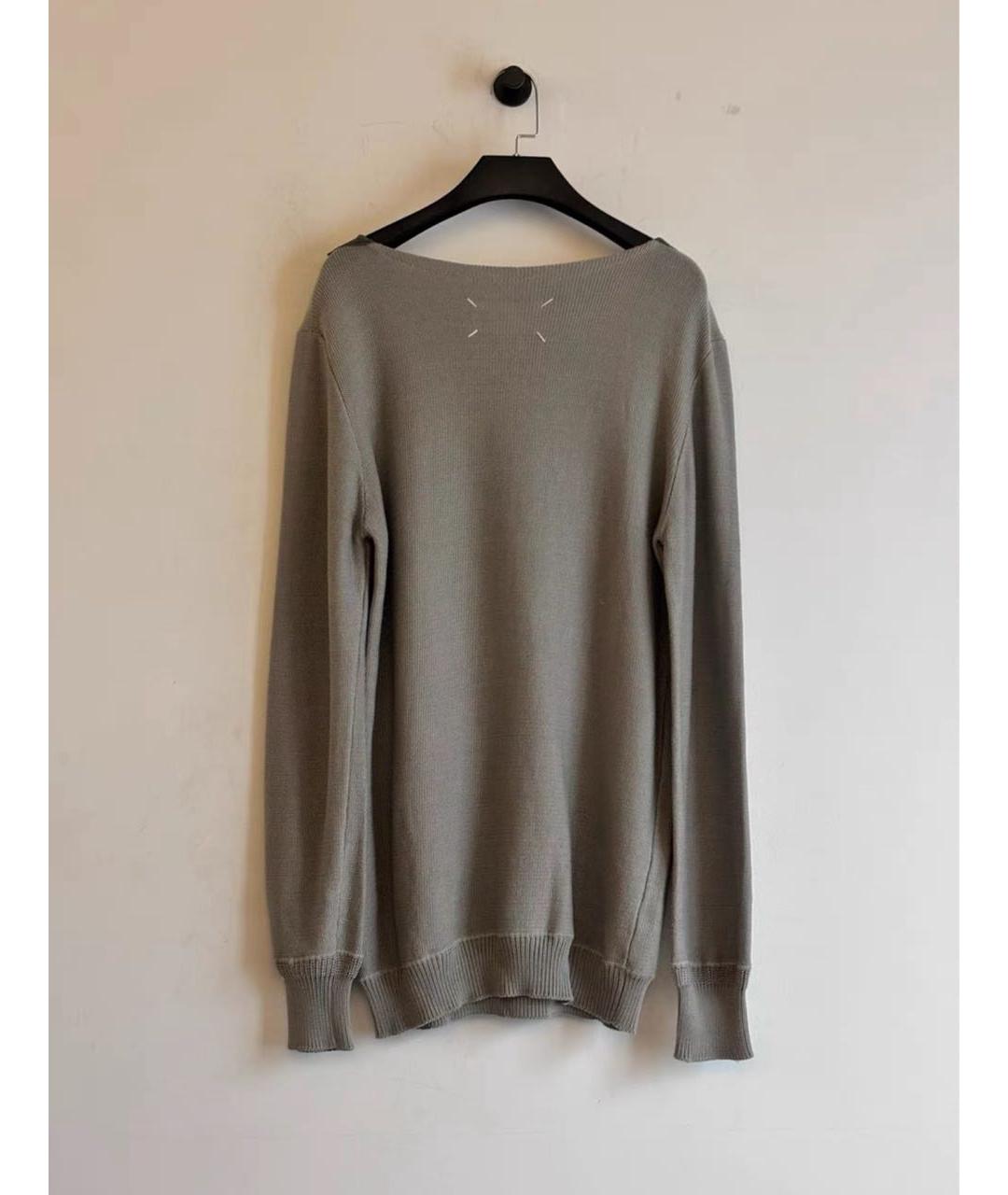 MAISON MARGIELA Серый хлопковый джемпер / свитер, фото 6