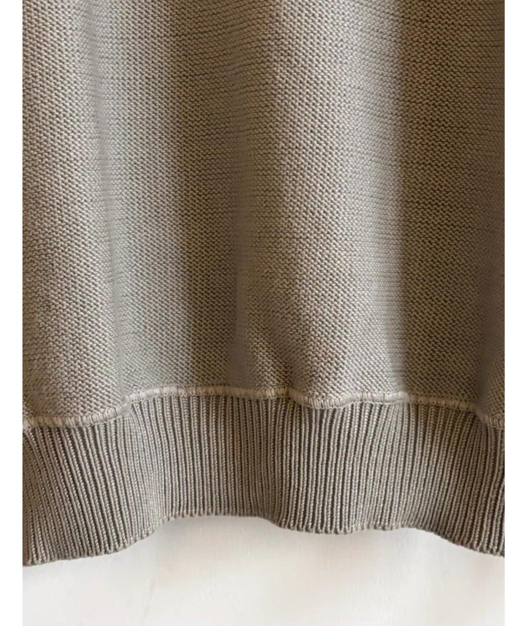 MAISON MARGIELA Серый хлопковый джемпер / свитер, фото 4