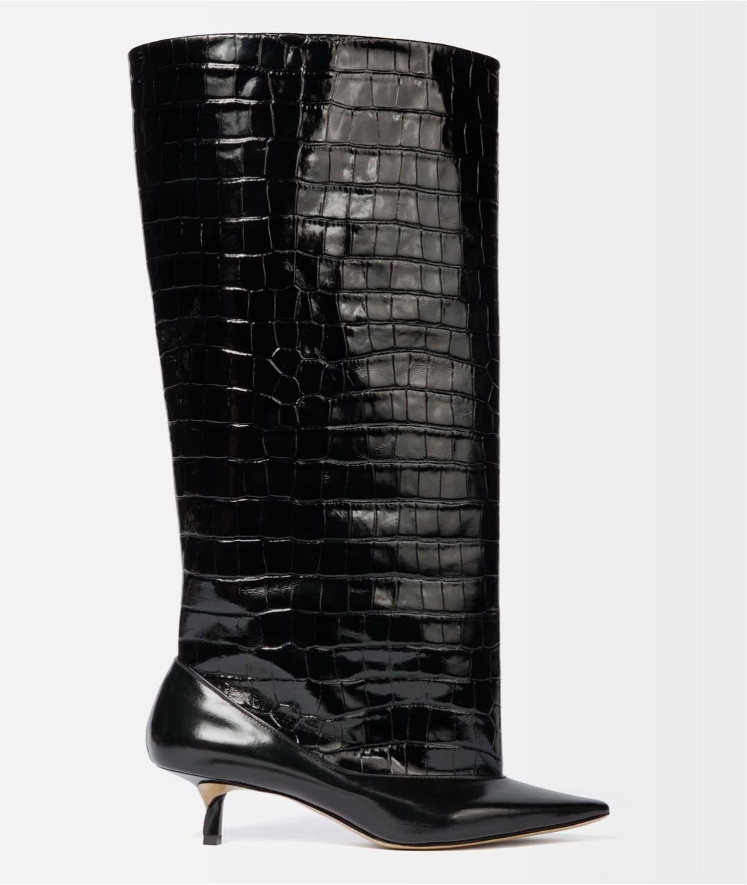 JACQUEMUS Черные кожаные сапоги, фото 7