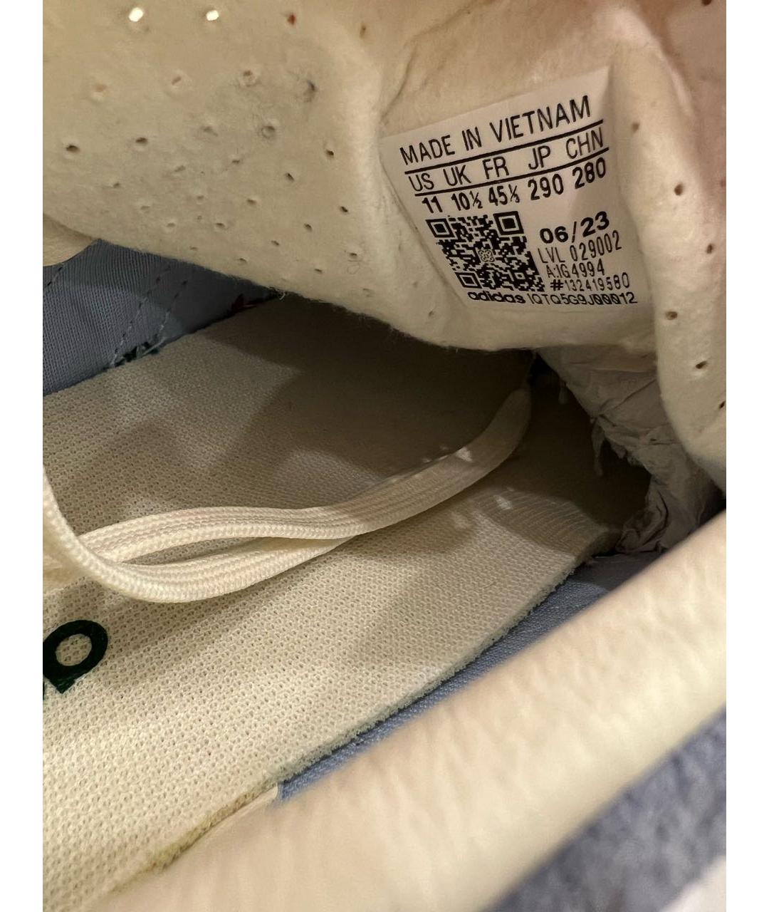 ADIDAS Голубые замшевые низкие кроссовки / кеды, фото 5