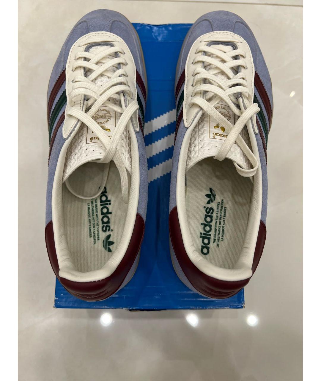 ADIDAS Голубые замшевые низкие кроссовки / кеды, фото 2