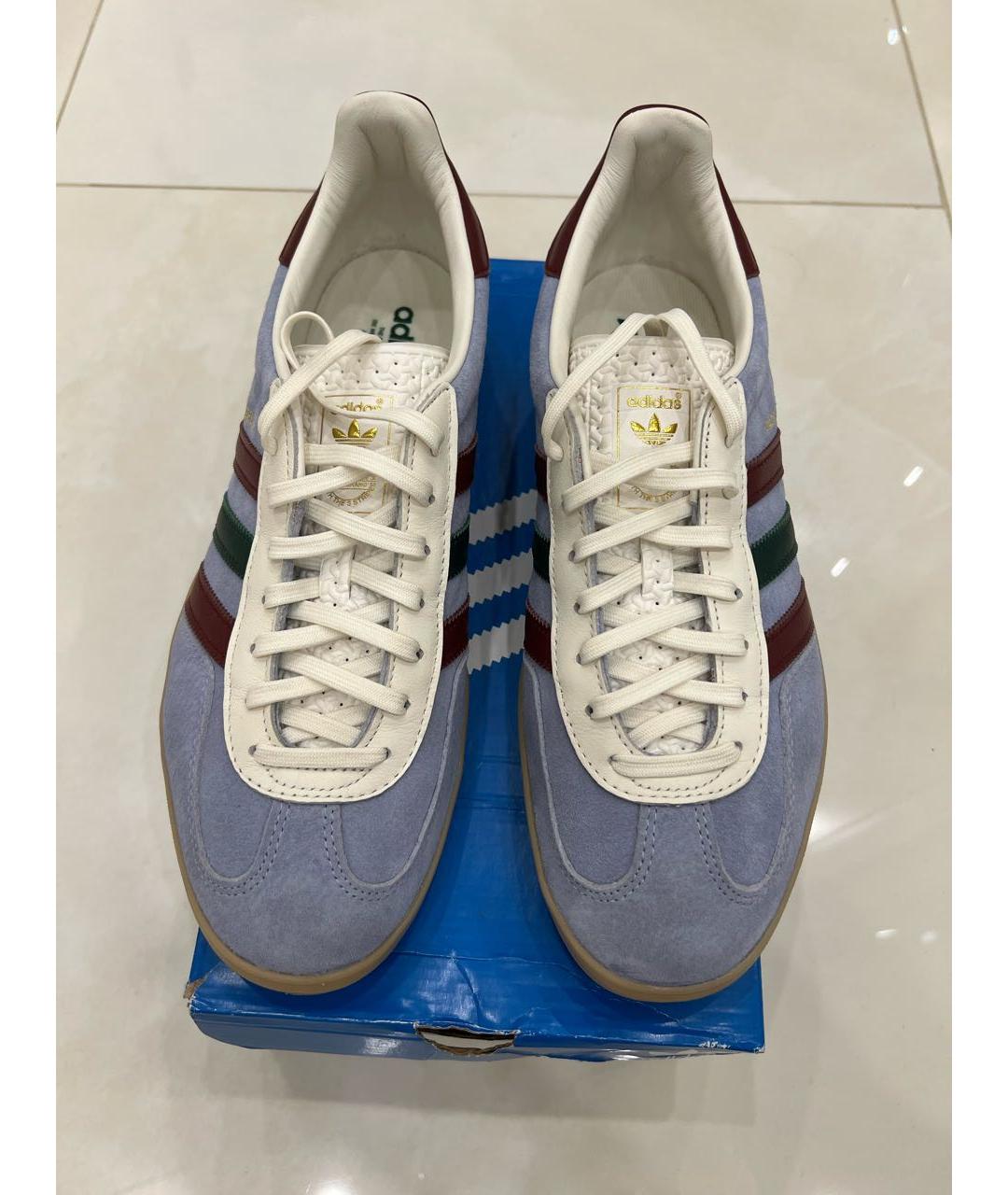 ADIDAS Голубые замшевые низкие кроссовки / кеды, фото 4