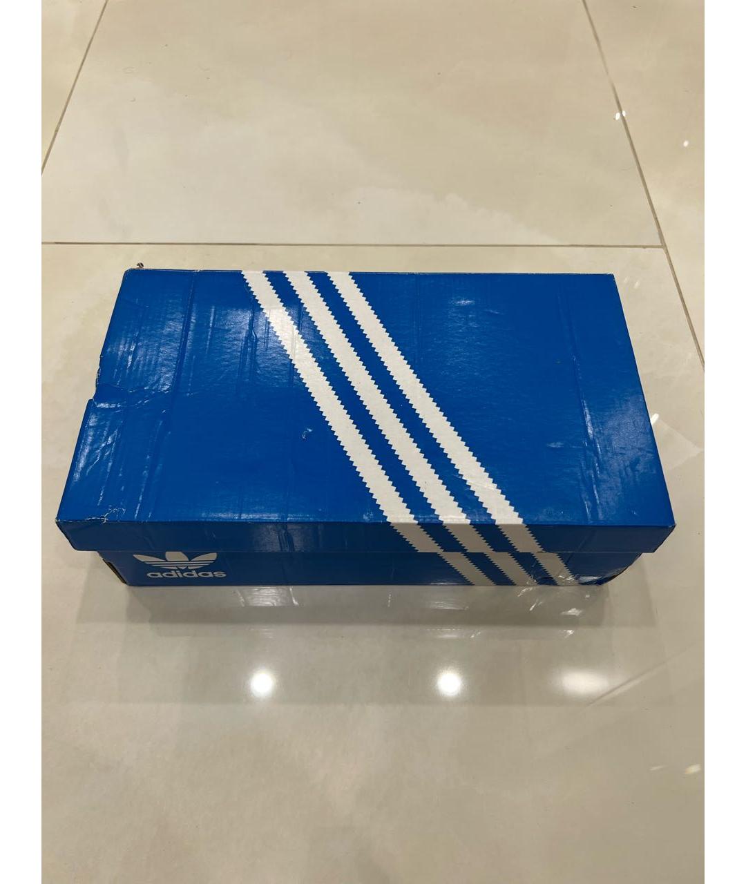 ADIDAS Черные кожаные низкие кроссовки / кеды, фото 5