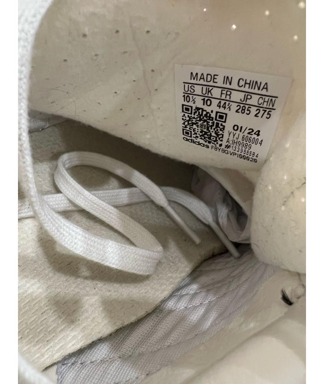 ADIDAS Черные кожаные низкие кроссовки / кеды, фото 4