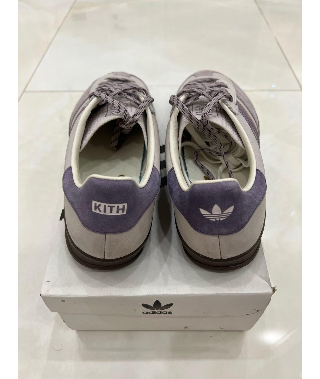 KITH Фиолетовые нубуковые низкие кроссовки / кеды, фото 4