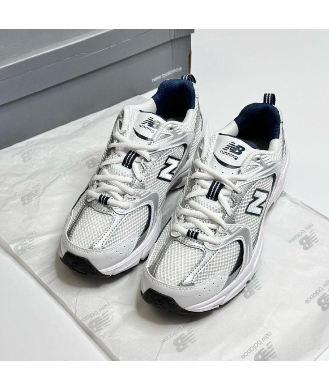 NEW BALANCE Белые низкие кроссовки / кеды, фото 2