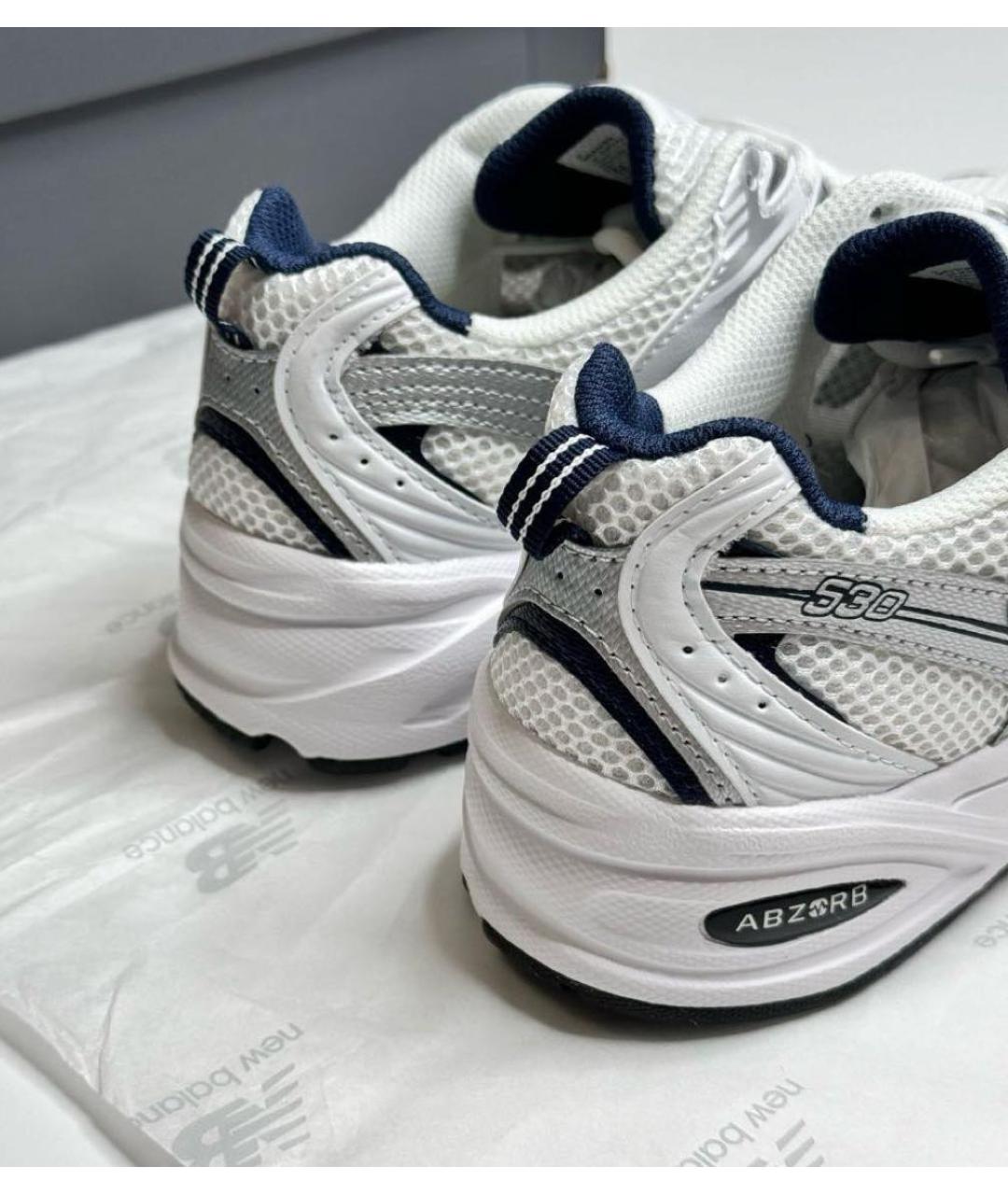 NEW BALANCE Белые низкие кроссовки / кеды, фото 5