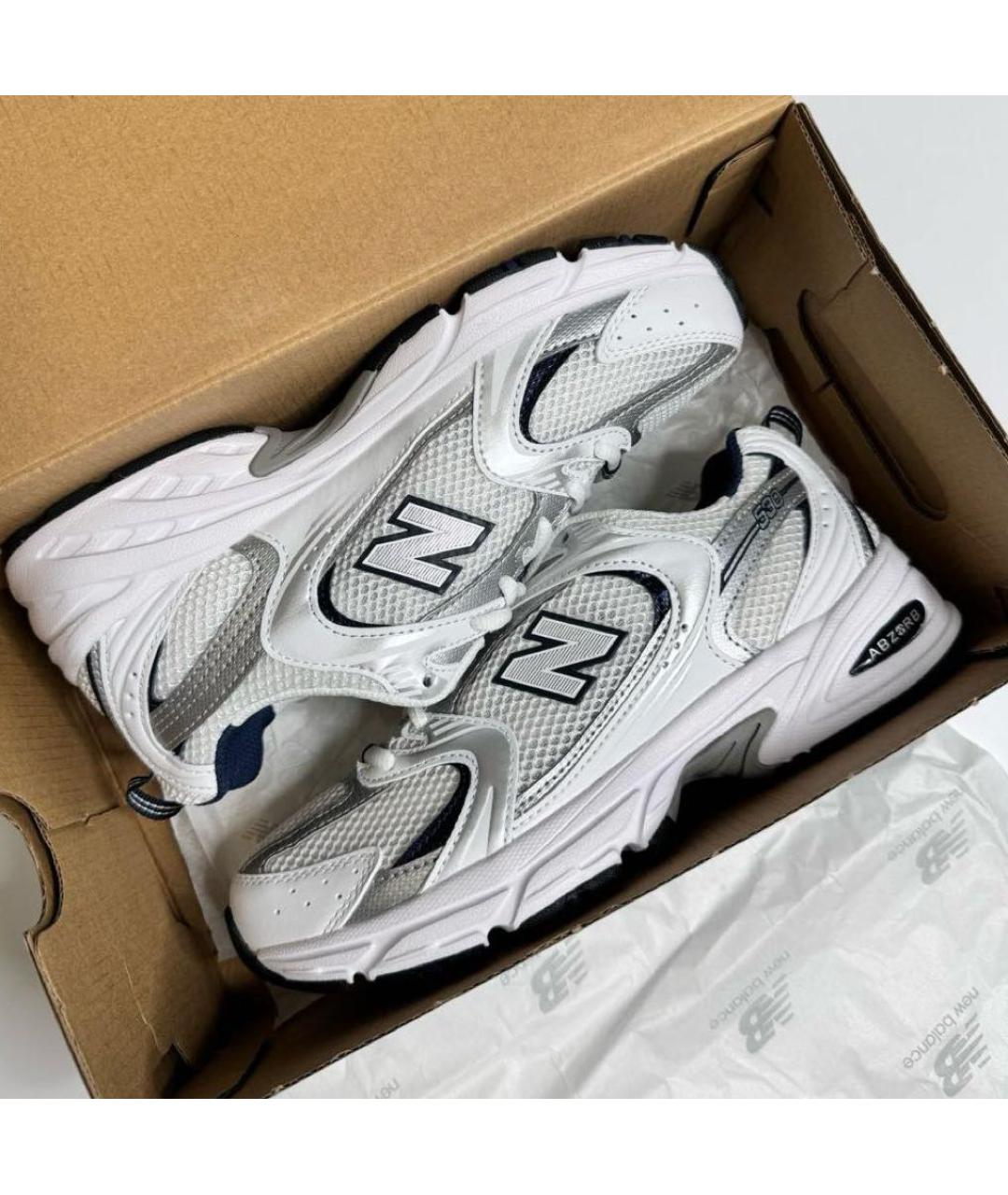 NEW BALANCE Белые кроссовки, фото 2