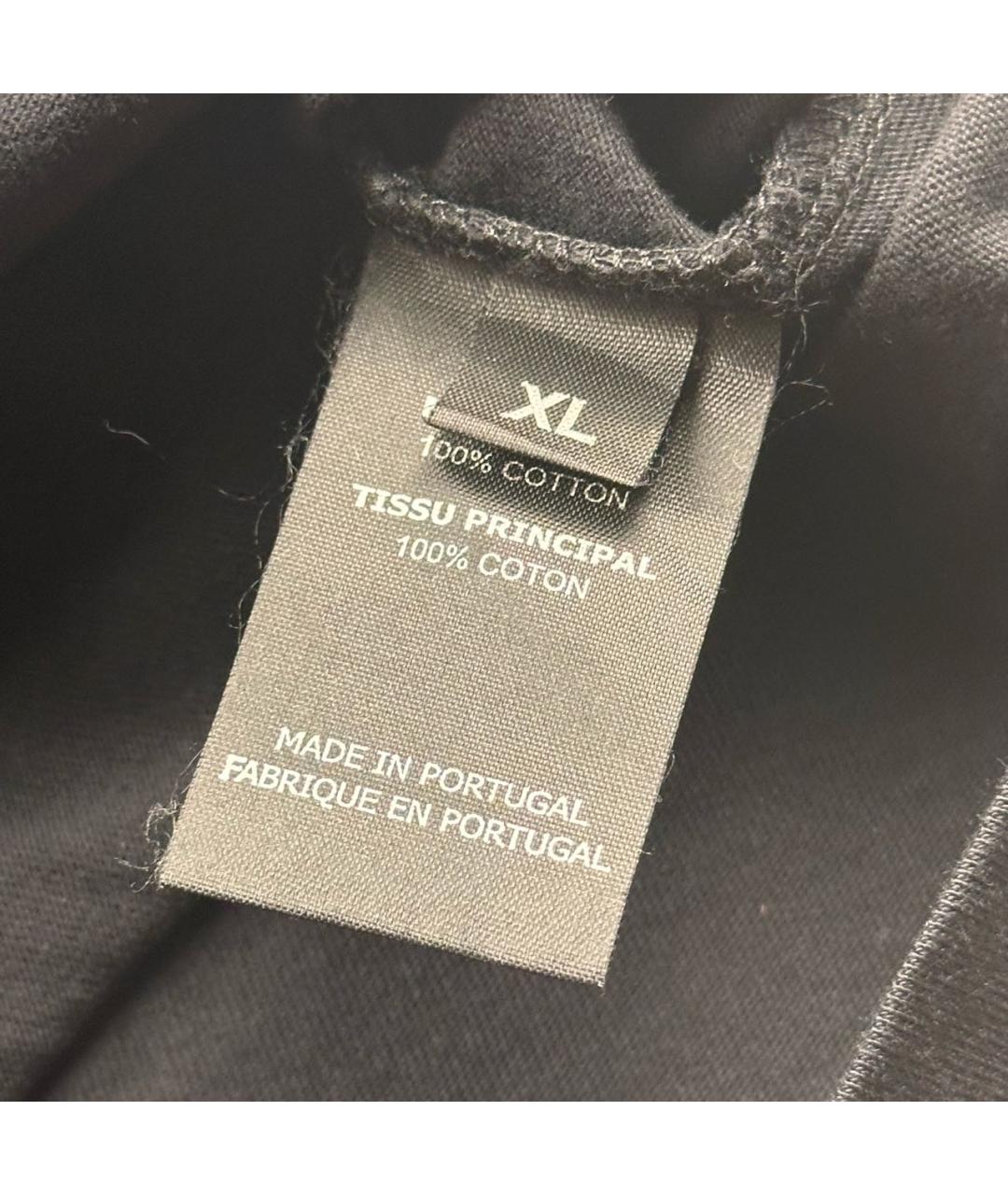 VETEMENTS Черная хлопковая футболка, фото 3