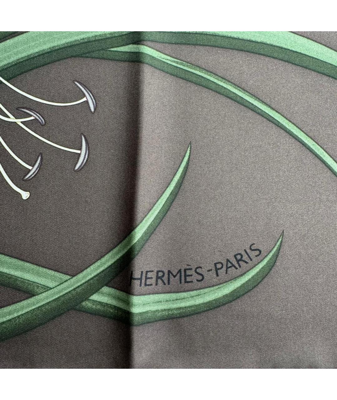 HERMES Мульти шелковый платок, фото 4