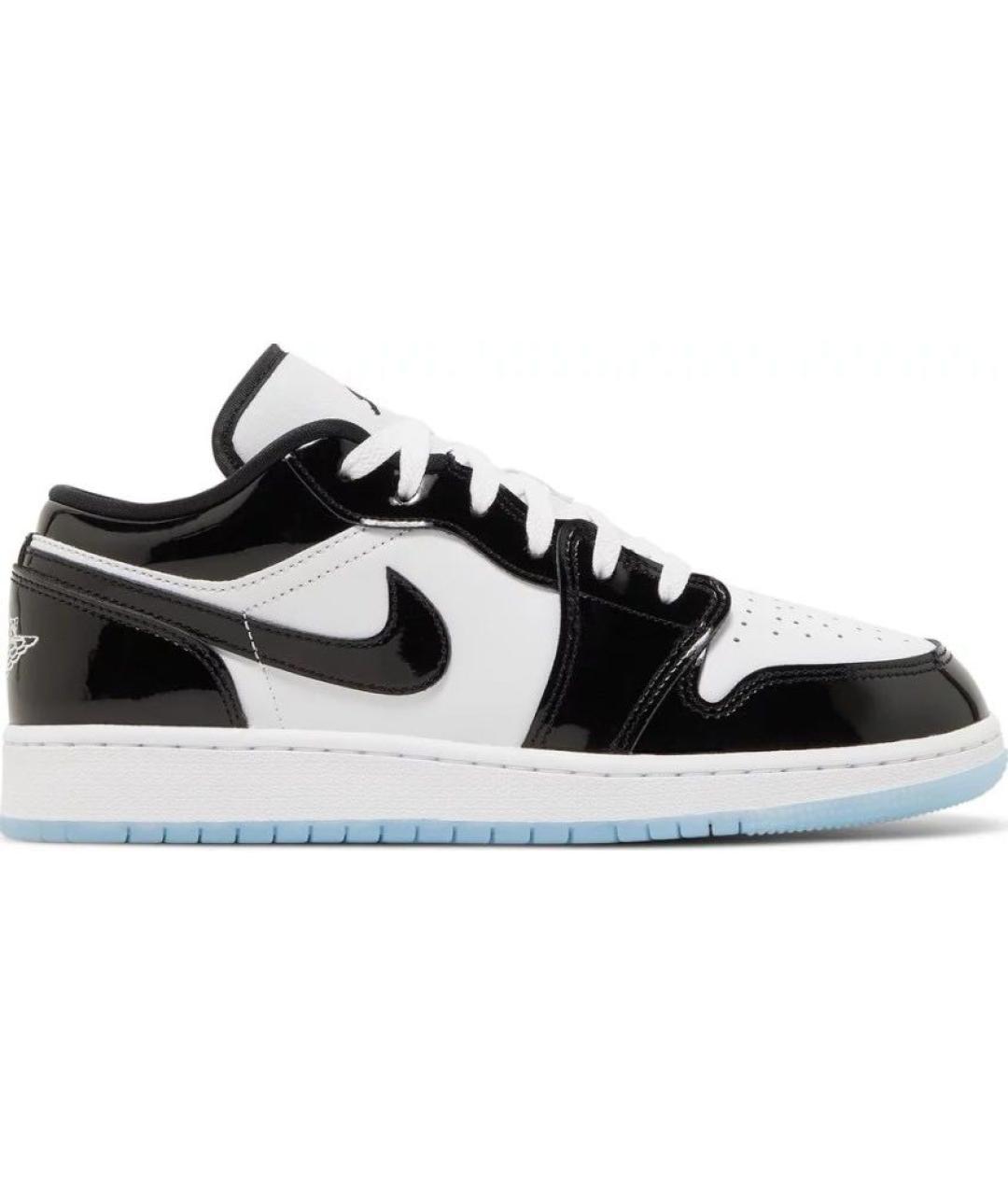 JORDAN Черные кроссовки из лакированной кожи, фото 1