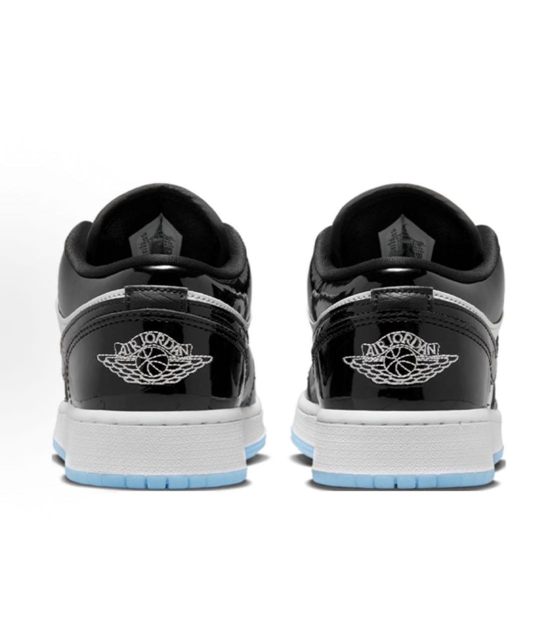 JORDAN Черные кроссовки из лакированной кожи, фото 4