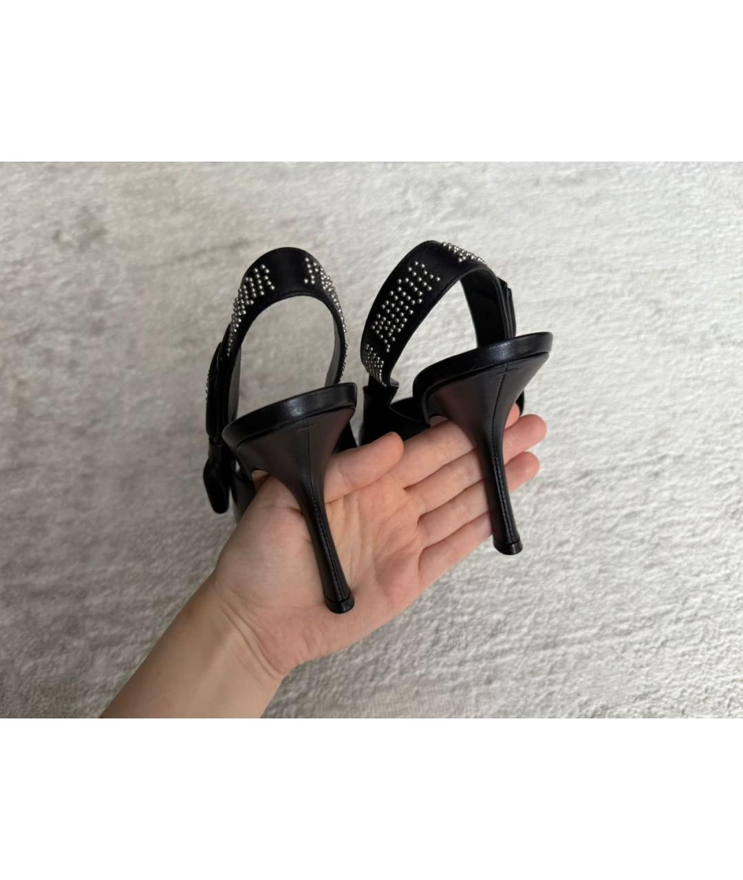 CHRISTIAN DIOR Черные кожаные туфли, фото 4