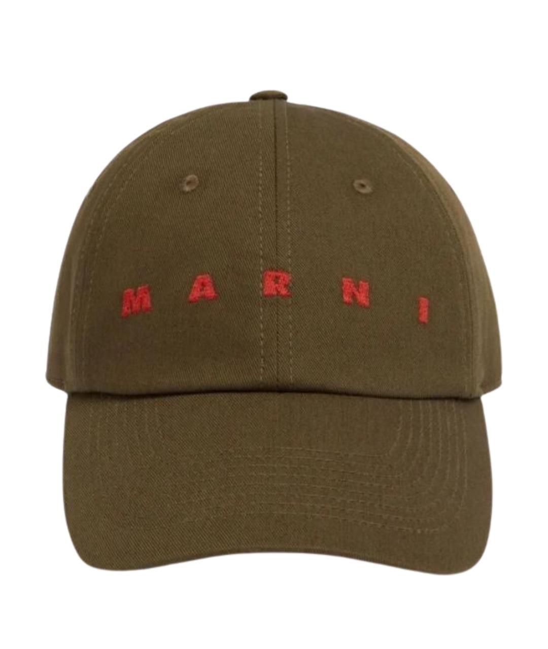 MARNI Коричневая кепка/бейсболка, фото 2