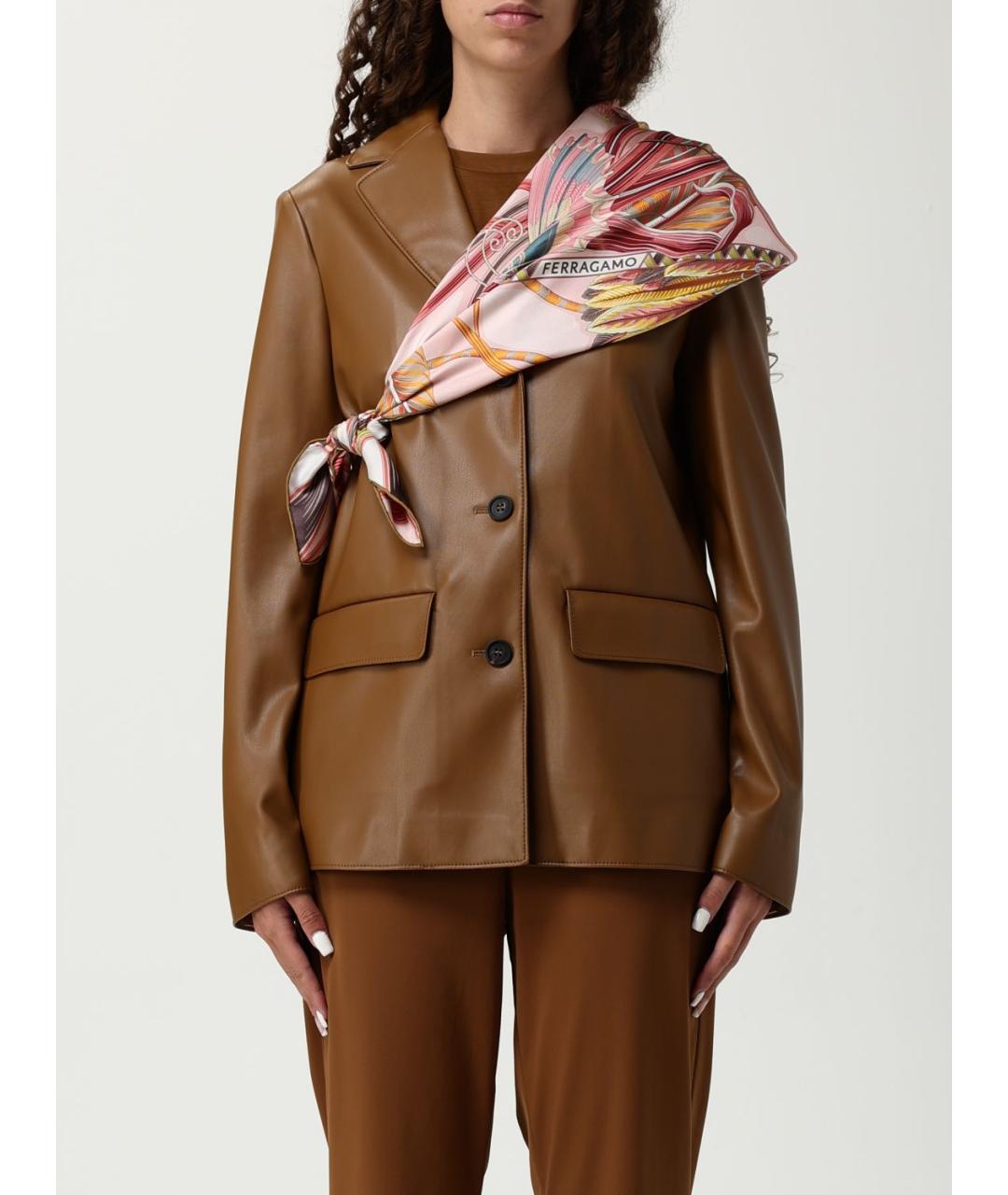 FERRAGAMO Мульти шелковый платок, фото 2