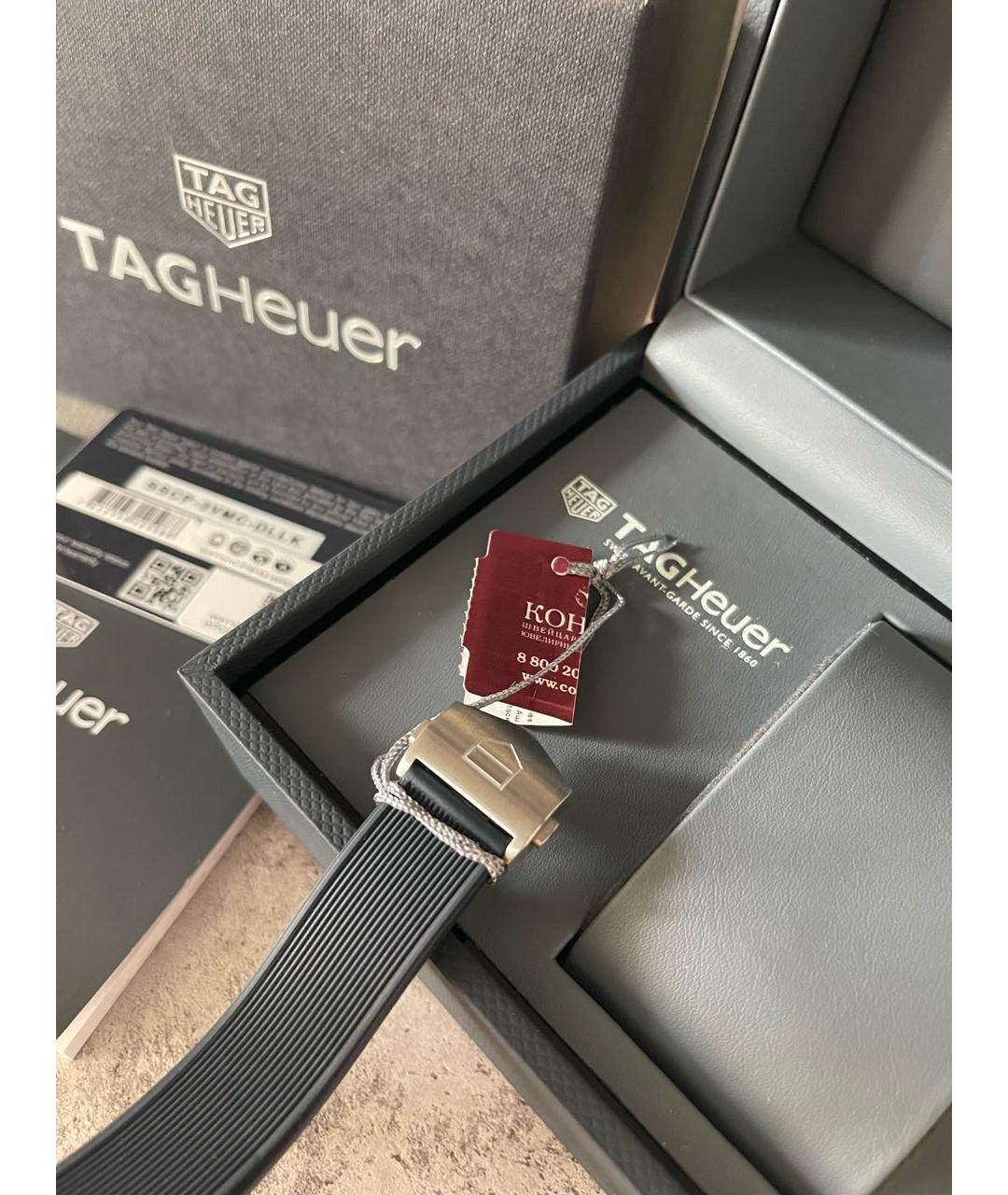 TAG HEUER Синие стальные часы, фото 3