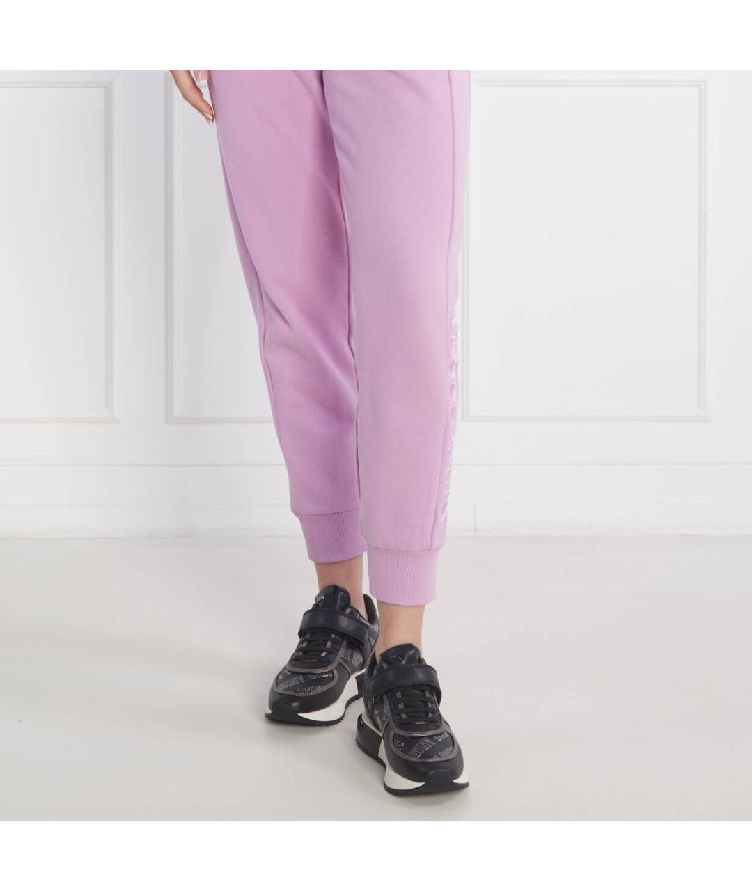 DKNY Черные кожаные кроссовки, фото 5
