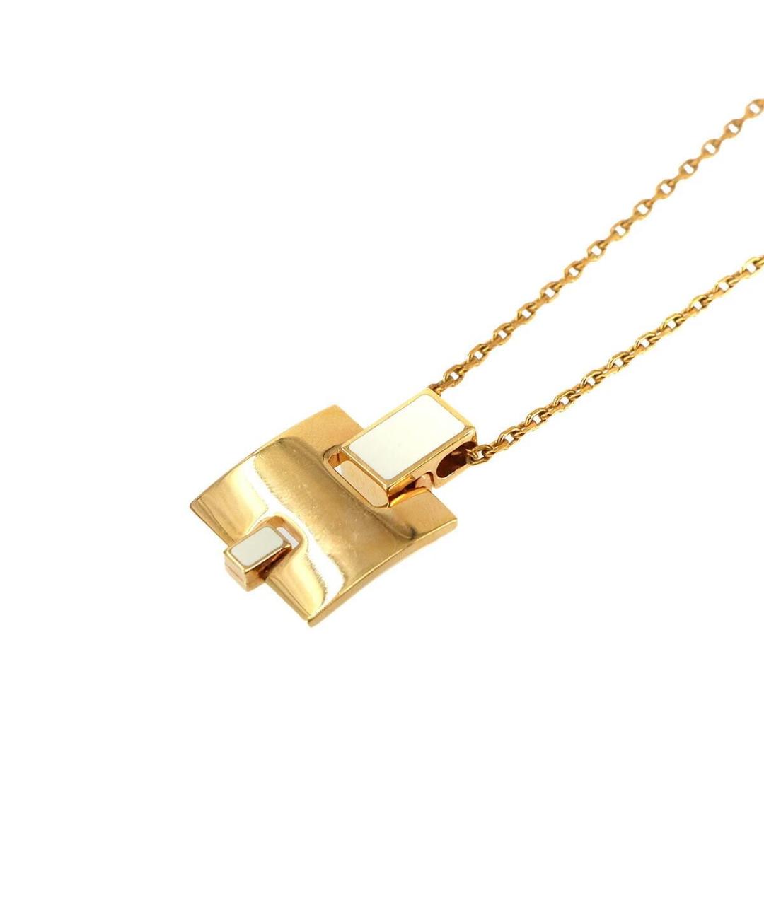 HERMES Золотая металлическая подвеска, фото 2