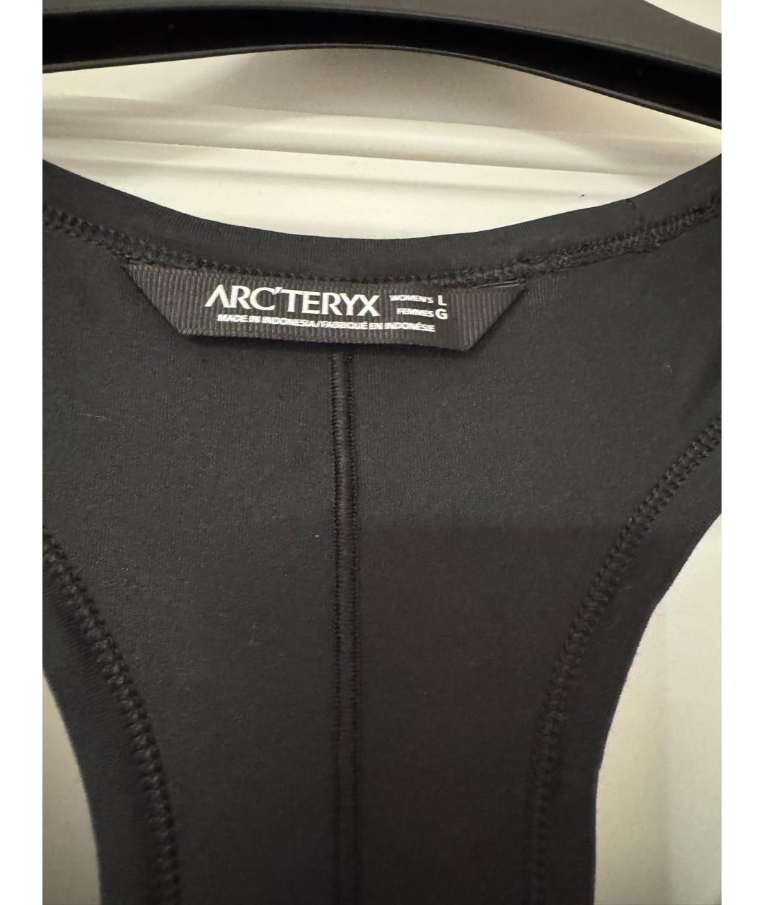 ARCTERYX Черное хлопковое повседневное платье, фото 2