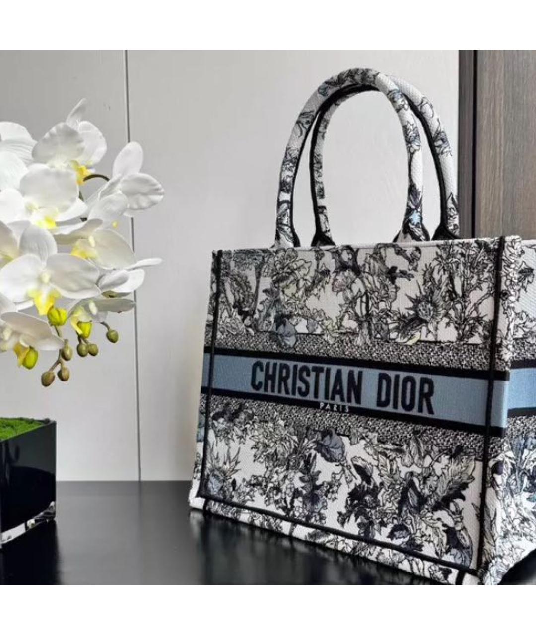 CHRISTIAN DIOR Жаккардовая сумка тоут, фото 4