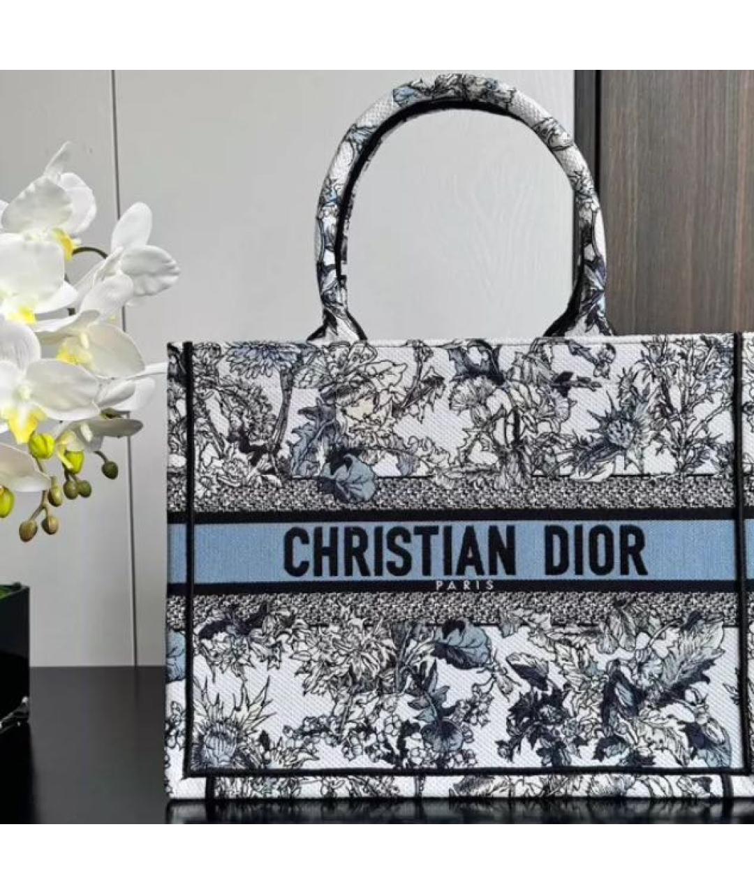 CHRISTIAN DIOR Жаккардовая сумка тоут, фото 2