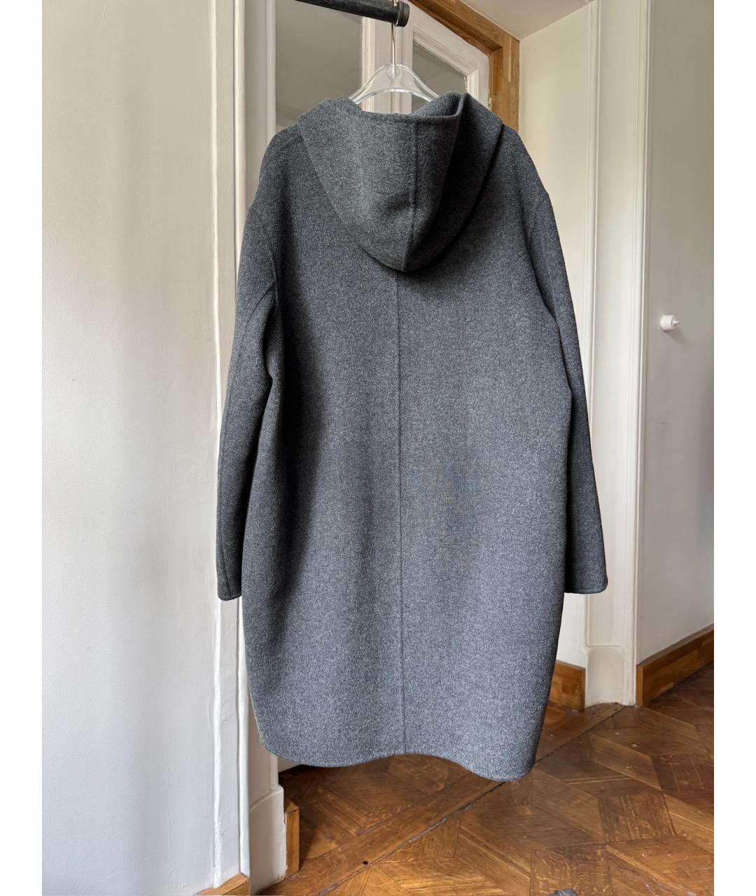 ACNE STUDIOS Серое шерстяное пальто, фото 2